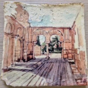 Azulejo 10x10 – Pórtico Califal de Medina Azahara Azulejo 10x10 – Pórtico Califal de Medina Azahara