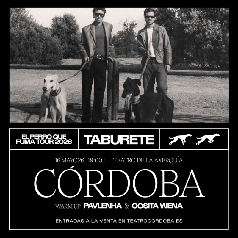 Taburete en Córdoba 2026: Entradas y detalles de la gira 'El perro que fuma'