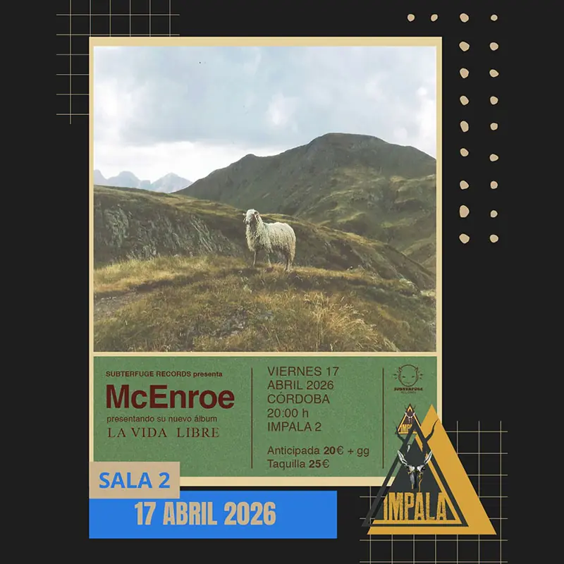 MCENROE.-Sala-Impala.-Cordoba.-Viernes-17-Abril-2026