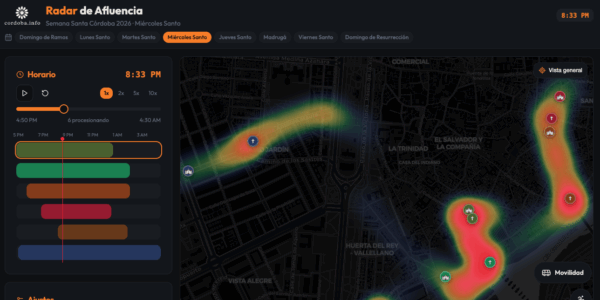 Mapa Semana Santa C&oacute;rdoba 2026 | App Movilidad Cordoba.info